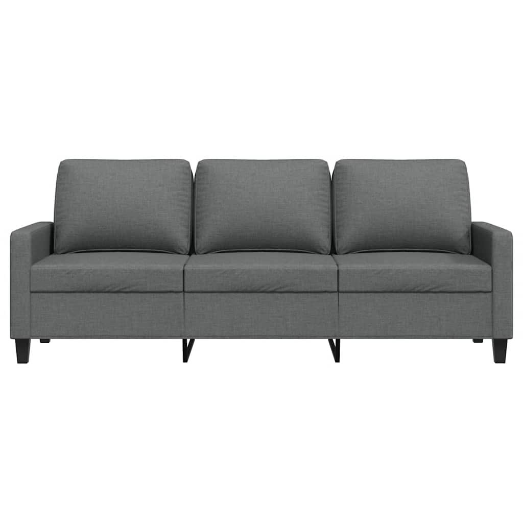 3-Seater Sofa Dark Gray 70.9" Fabric