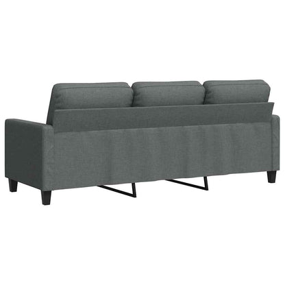 3-Seater Sofa Dark Gray 70.9" Fabric