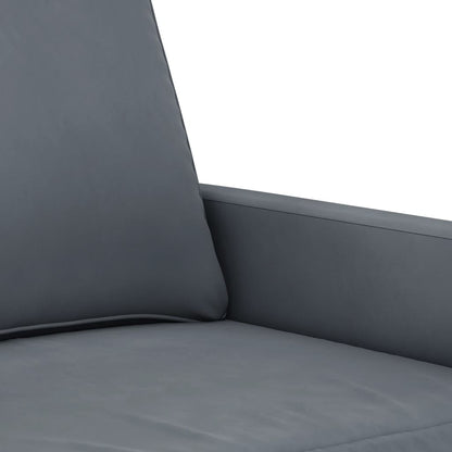 2-seater Sofa Dark grey Velvet (100% polyester), metal, textilene