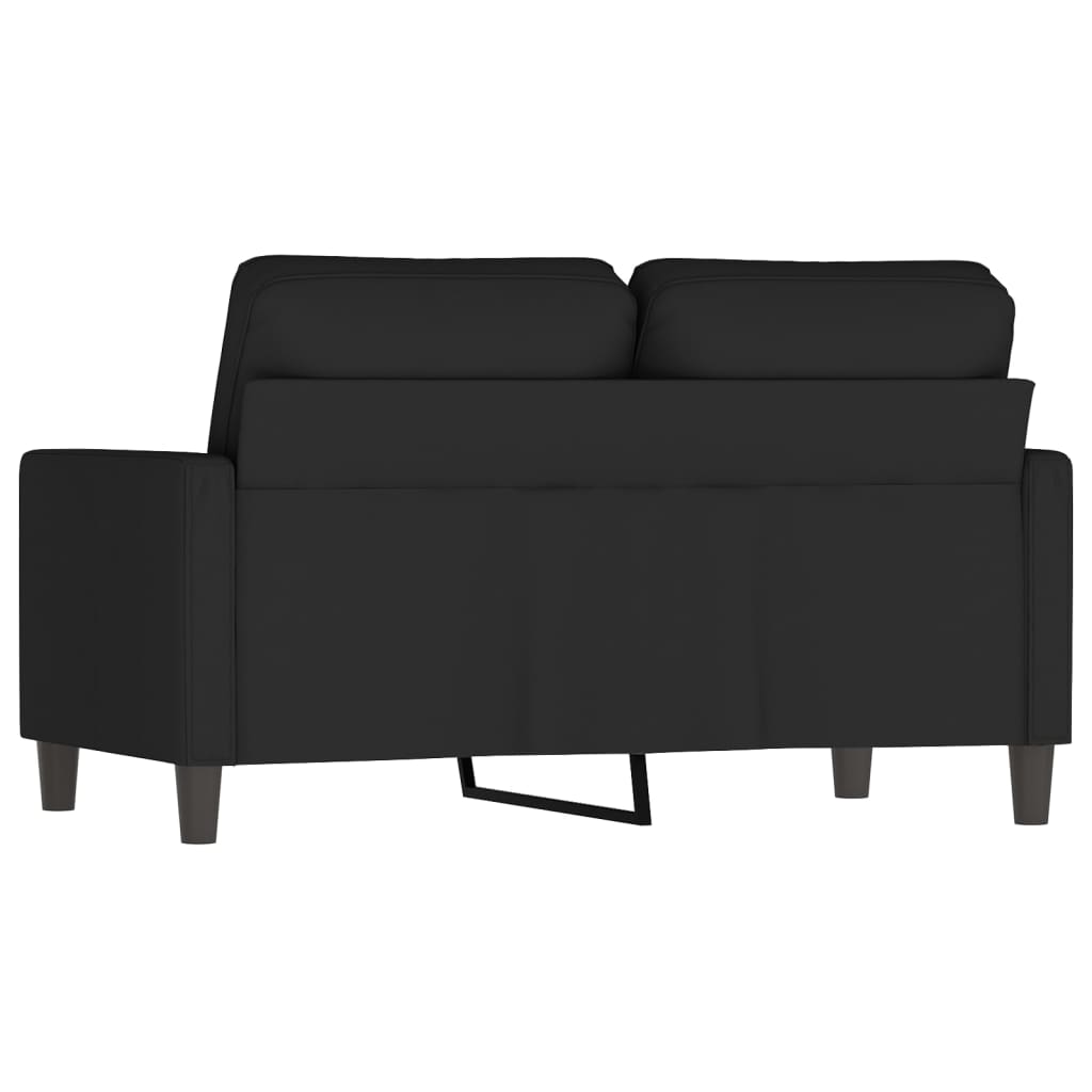 2-seater Sofa Black Velvet, metal, foam 2-Seater Modern