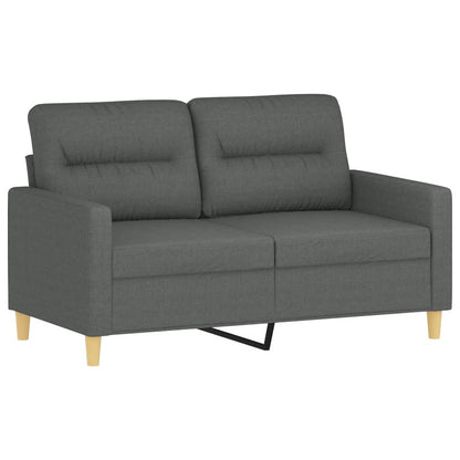 2-seater Sofa Dark Grey Polyester, Metal, Textilene 2-Seater