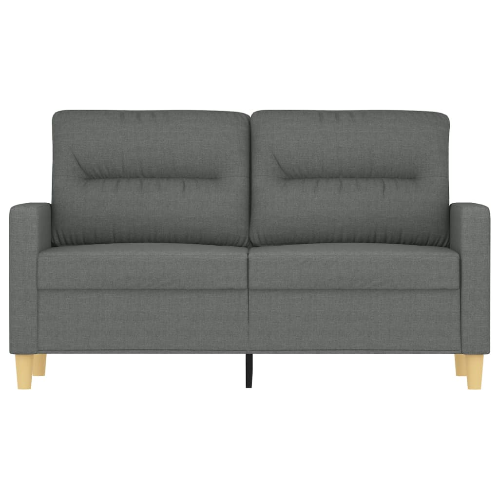 2-seater Sofa Dark Grey Polyester, Metal, Textilene 2-Seater