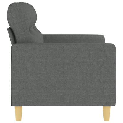 2-seater Sofa Dark Grey Polyester, Metal, Textilene 2-Seater