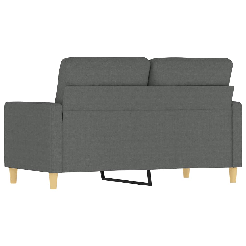 2-seater Sofa Dark Grey Polyester, Metal, Textilene 2-Seater