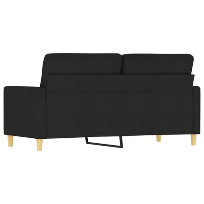 2-seater Sofa Black Polyester, Metal, Textilene 2-seater