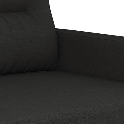 2-seater Sofa Black Polyester, Metal, Textilene 2-seater
