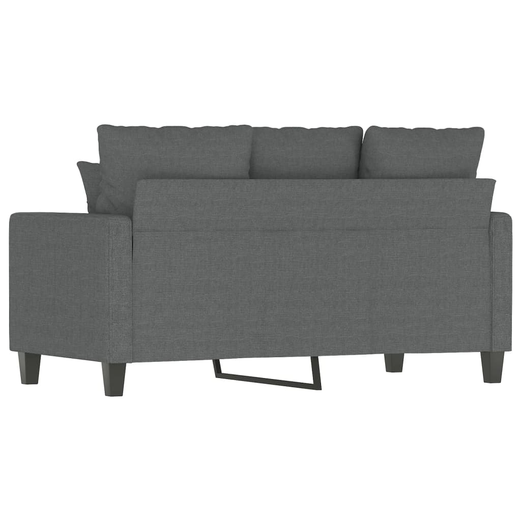 2-seater Sofa Dark Grey Fabric (100% polyester), metal, textilene