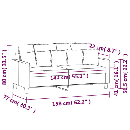 2-seater Sofa Dark Grey