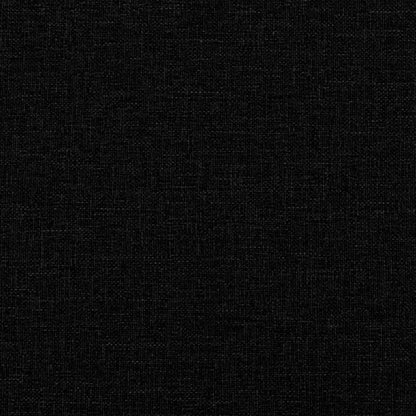 2-seater Sofa Black Fabric (100% polyester), metal, textilene