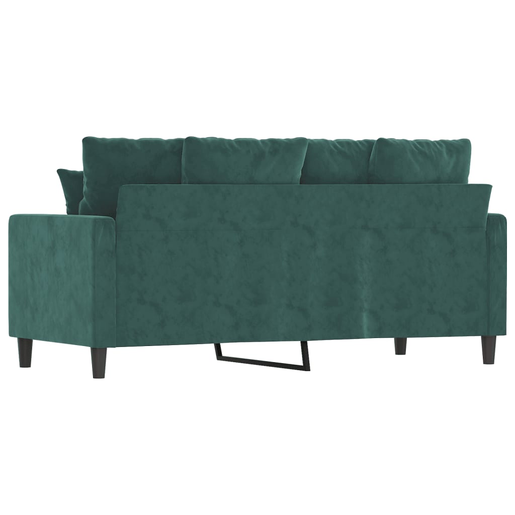 2-seater Sofa Dark Green Velvet (100% polyester) 2-Seater Durable