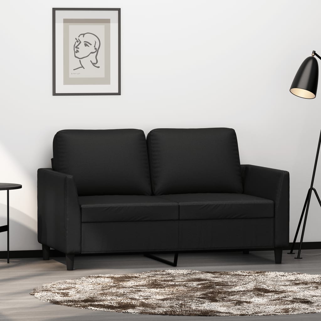 2-seater Sofa Black