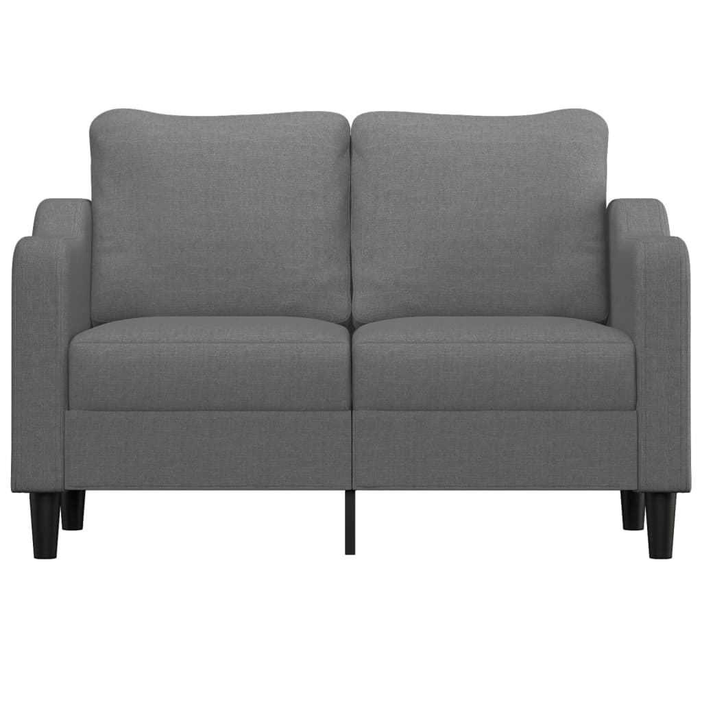 2-seater Sofa Dark grey 100% polyester, metal, textilene, foam