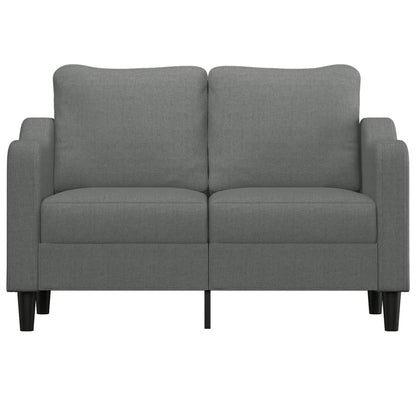 2-seater Sofa Dark grey 100% polyester, metal, textilene, foam