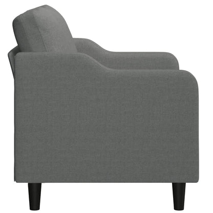 2-seater Sofa Dark grey 100% polyester, metal, textilene, foam
