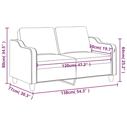 2-seater Sofa Dark grey 100% polyester, metal, textilene, foam