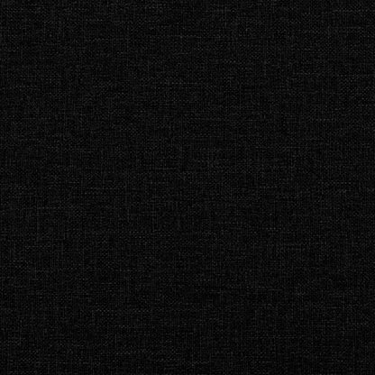 2-seater Sofa Black Fabric (100% polyester), metal, textilene