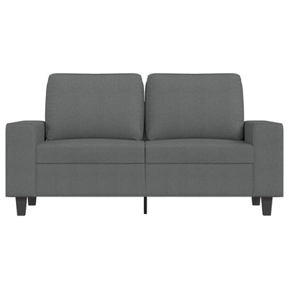 2-seater Sofa Dark grey 100% polyester 47.2 in seat width