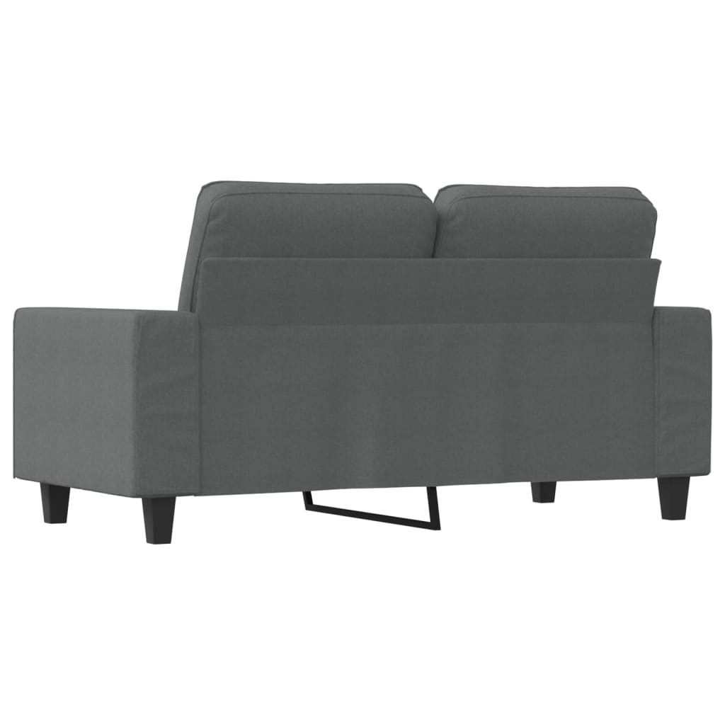 2-seater Sofa Dark grey 100% polyester 47.2 in seat width