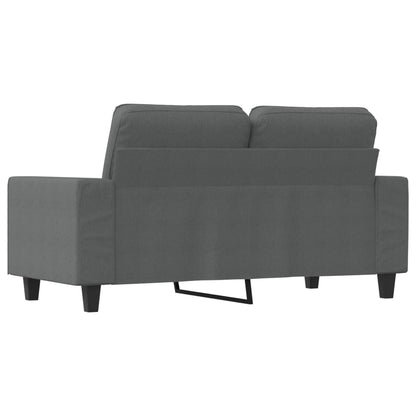 2-seater Sofa Dark grey 100% polyester 47.2 in seat width