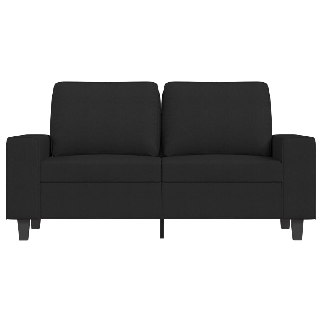 2-seater Sofa Black 100% Polyester, Metal, Textilene 2-seater