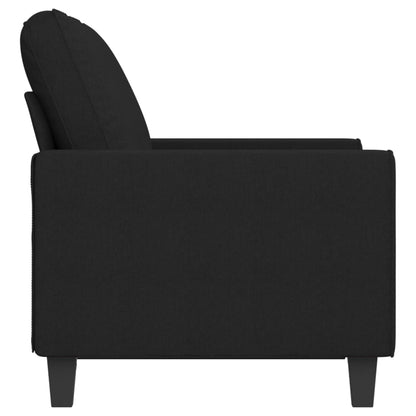 2-seater Sofa Black 100% Polyester, Metal, Textilene 2-seater