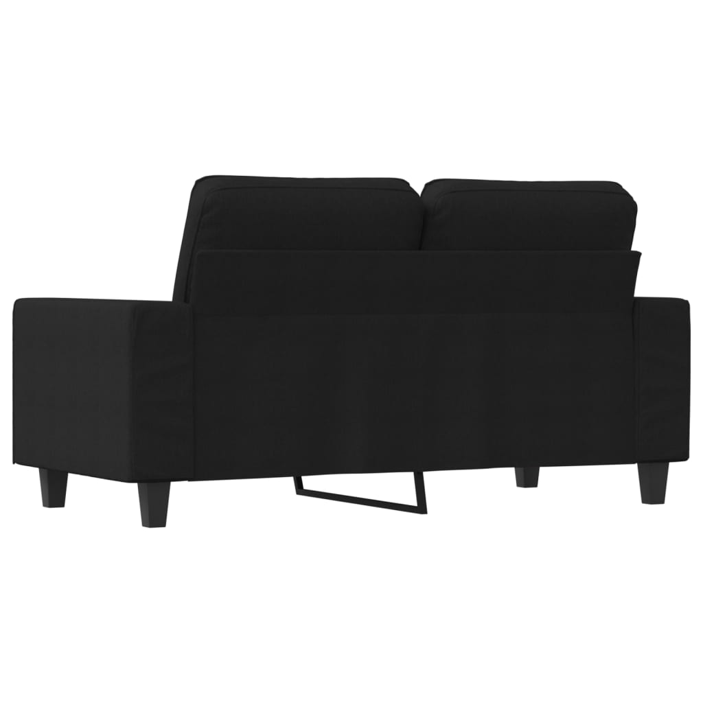 2-seater Sofa Black 100% Polyester, Metal, Textilene 2-seater