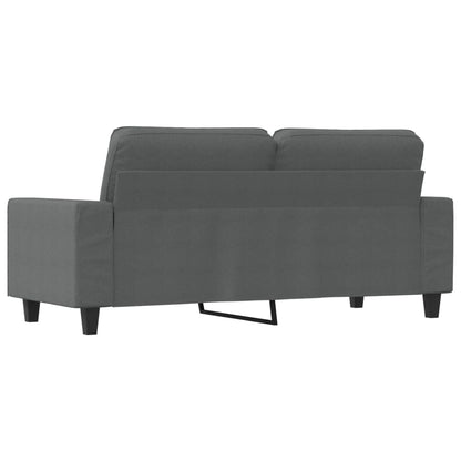 2-seater Sofa Dark Gray Polyester, Metal, Foam Medium