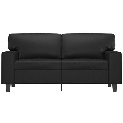2-seater Sofa Black Faux leather 2-Seater Durable 2-Seater Sofa