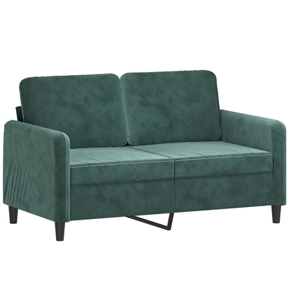 2-seater Sofa Dark green Velvet (100% polyester) 2-seater