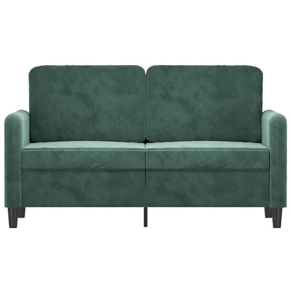 2-seater Sofa Dark green Velvet (100% polyester) 2-seater