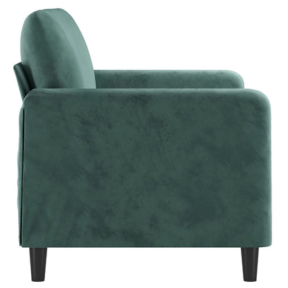 2-seater Sofa Dark green Velvet (100% polyester) 2-seater