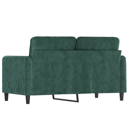 2-seater Sofa Dark green Velvet (100% polyester) 2-seater
