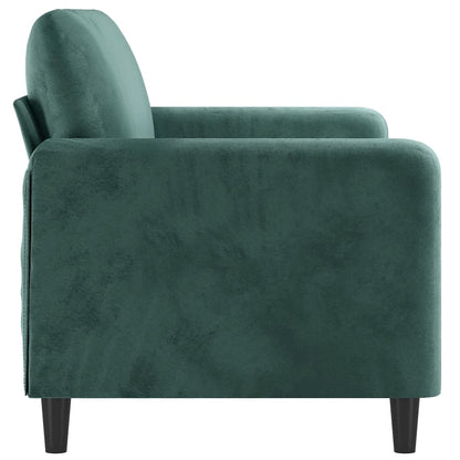 2-seater Sofa Dark Green Velvet, Metal, Textilene 2-seater