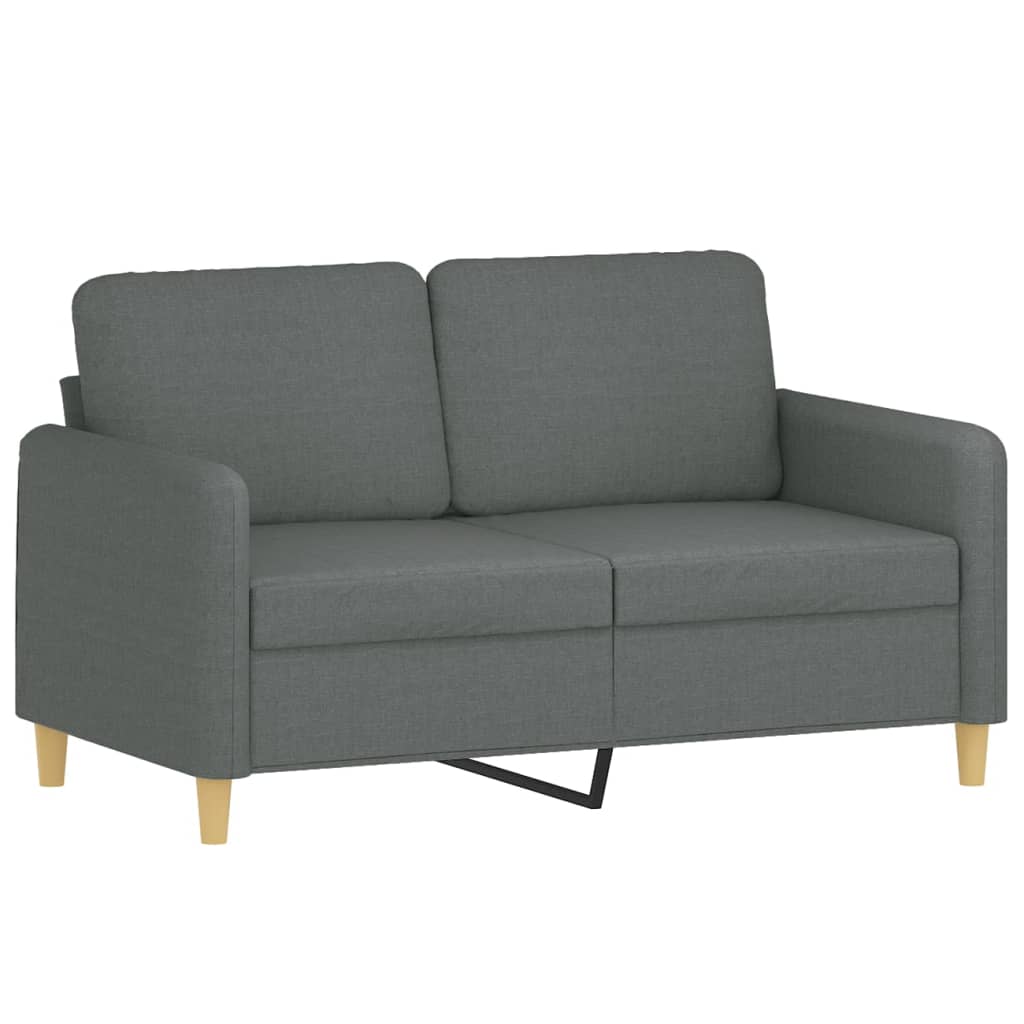 2-seater Sofa Dark grey Fabric (100% polyester), metal, textilene