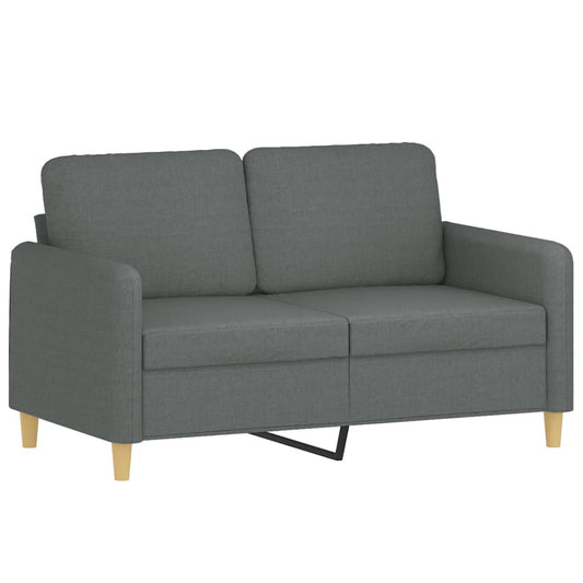 2-seater Sofa Dark grey Fabric (100% polyester), metal, textilene