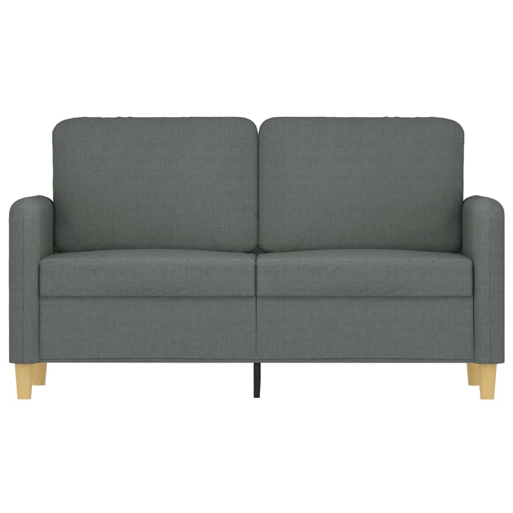 2-seater Sofa Dark grey Fabric (100% polyester), metal, textilene