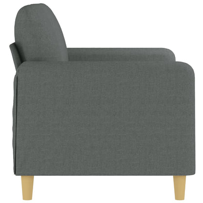 2-seater Sofa Dark grey Fabric (100% polyester), metal, textilene