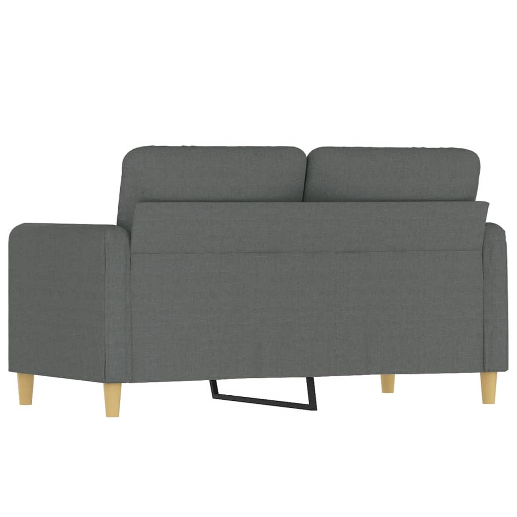 2-seater Sofa Dark grey Fabric (100% polyester), metal, textilene