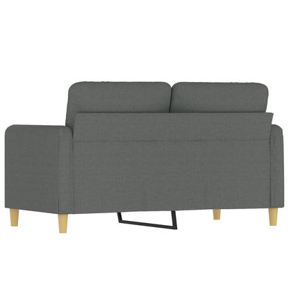2-seater Sofa Dark grey Fabric (100% polyester), metal, textilene