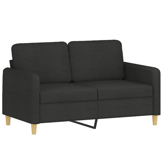 2-seater Sofa Black 100% polyester, metal, textilene Medium