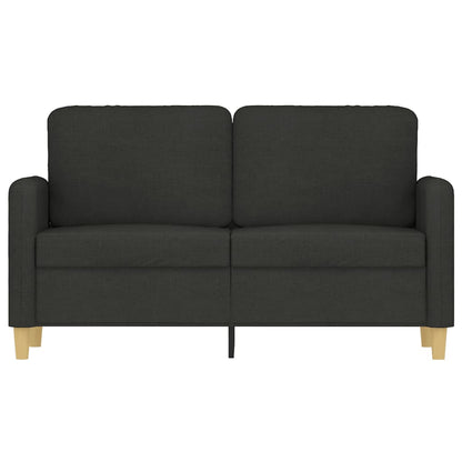 2-seater Sofa Black 100% polyester, metal, textilene Medium