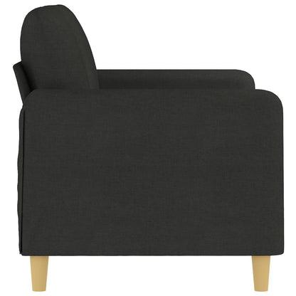 2-seater Sofa Black 100% polyester, metal, textilene Medium
