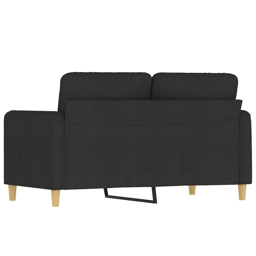 2-seater Sofa Black 100% polyester, metal, textilene Medium