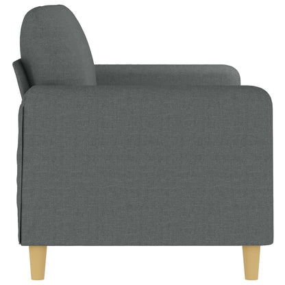 2-seater Sofa Dark gray Fabric (100% polyester), metal 2-seater