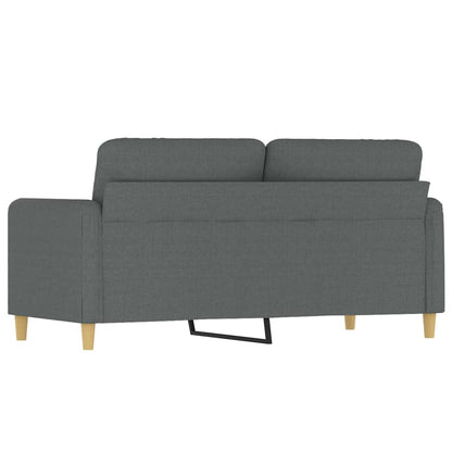 2-seater Sofa Dark gray Fabric (100% polyester), metal 2-seater