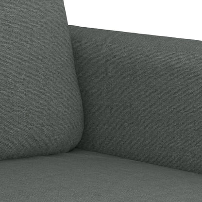 2-seater Sofa Dark gray Fabric (100% polyester), metal 2-seater