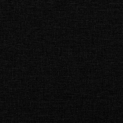 2-seater Sofa Black Fabric (100% polyester), metal, textilene