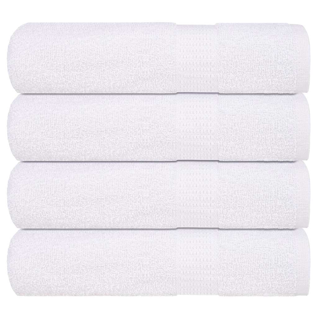 Hand Towels "FROGN" 4 pcs White 50x100 cm 360 gsm