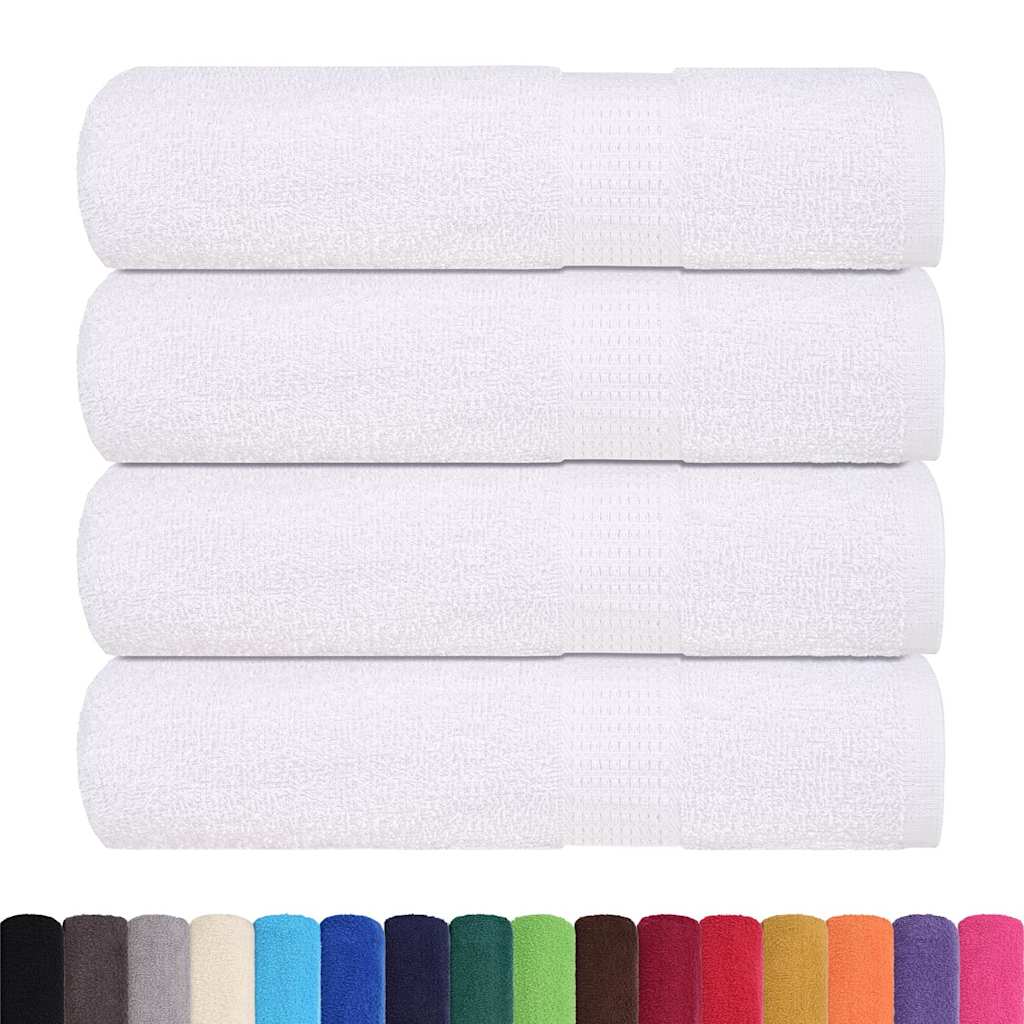 Hand Towels "FROGN" 4 pcs White 50x100 cm 360 gsm
