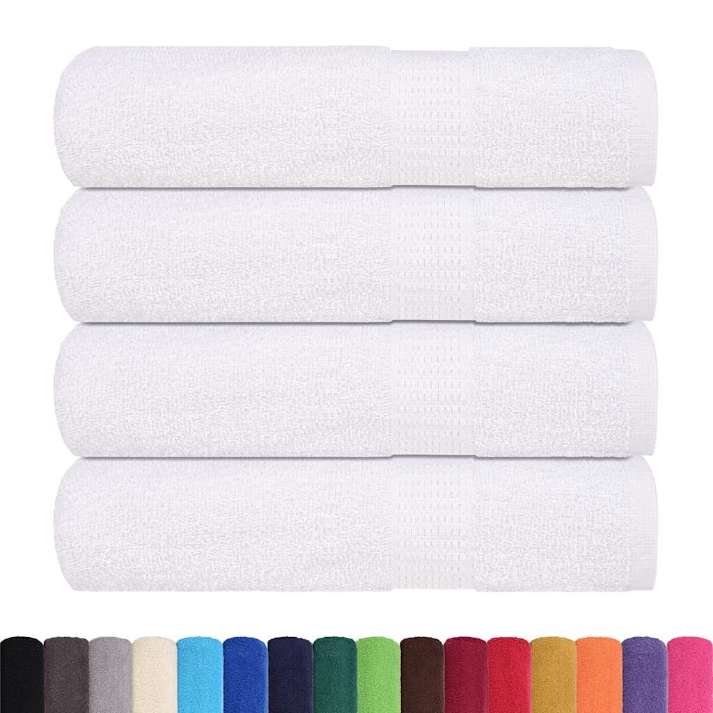 Bath Towels "FROGN" 4 pcs White 100x150 cm 360 gsm